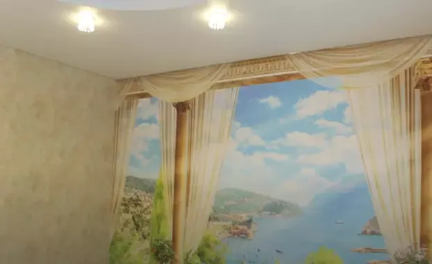 Натяжной потолок с фотопечатью — Магнитогорск, улица Грязнова, 7, фото 1